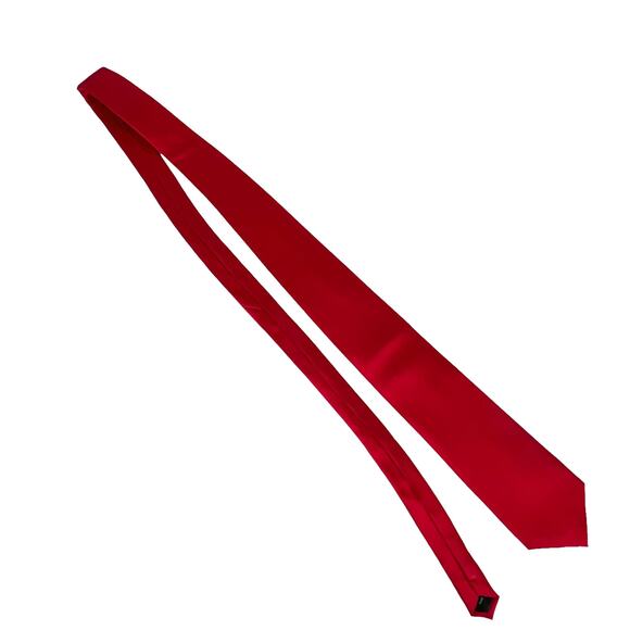 Jonathan Wachtel Men's Formal Silk Necktie in Red with Original Box - Picture 8 of 11